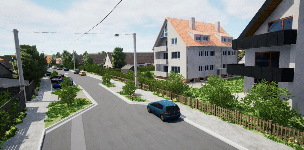 HD maps to 3D environment conversion workflow with Trian3DBuilder