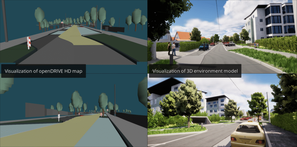 Stuttgart Vaihingen with high-precision HD map data
